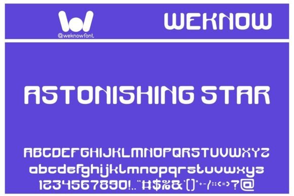 Astonishing Star: A Futuristic Display Font for Bold Branding