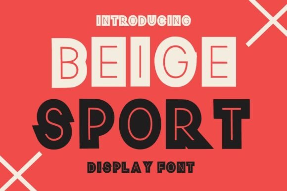 Beige Sport: The Bold Display Font for Modern Designs