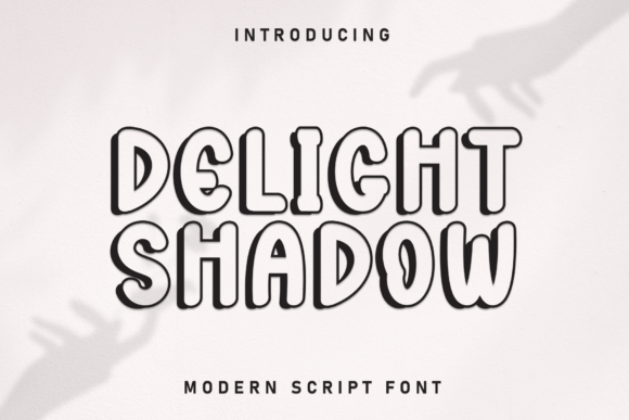 Delight Shadow: A Bold Typeface for Playful Editorial Design