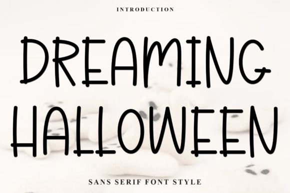 Dreaming Halloween: A Unique Display Font for Creative Branding