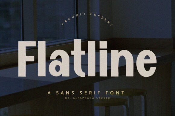 Flatline: The Friendly Display Font for Small Business Branding