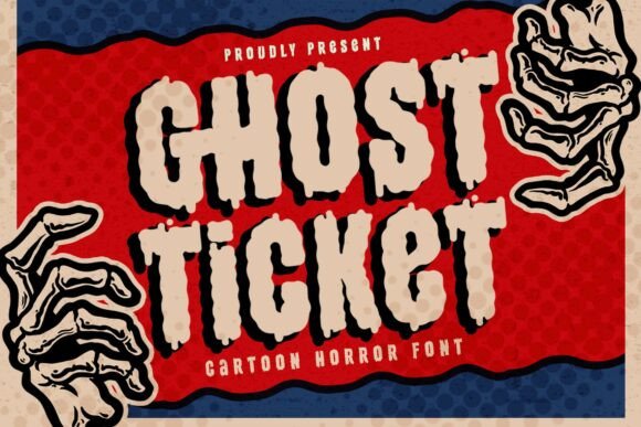 Ghostticket Regular: The Spooky Display Font for Retro Branding