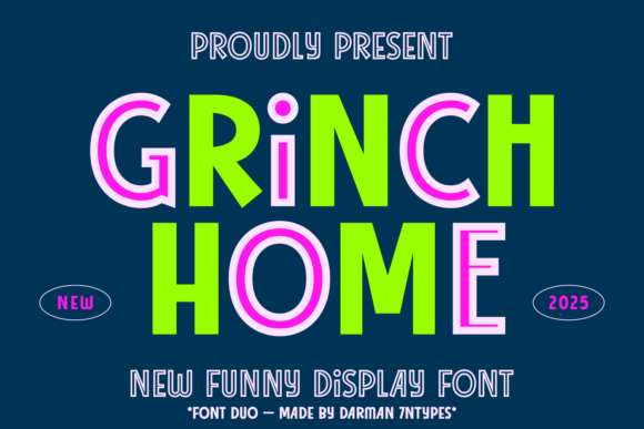 Grinch Home: A Charming Typeface for Editorial Design