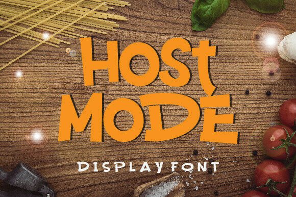 Host Mode: A Bold Display Font for Modern Designers