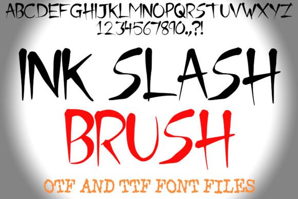 Ink Slash Brush: A Bold Display Font for Modern Editorial Design