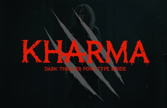 Kharma: The Chilling Horror Font for Bold Display Designs