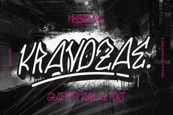 Kravozae: The Bold Graffiti Typeface for Urban Digital Brands