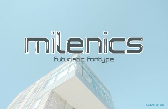 Milenics: The Futuristic Display Font for Modern Crafters