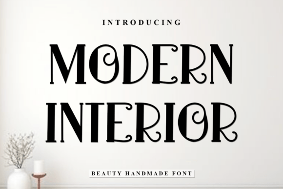 Modern Interior: The Festive Typeface for Holiday Branding