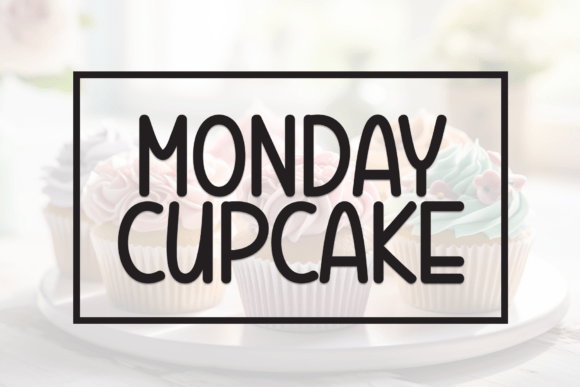 Monday Cupcake: A Friendly Display Font for Modern Branding