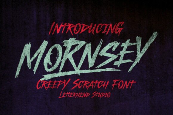 Mornsey Free Download: The Ultimate Gritty Display Font