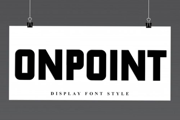 Onpoint: The Premium Display Font for Modern Editorial Design