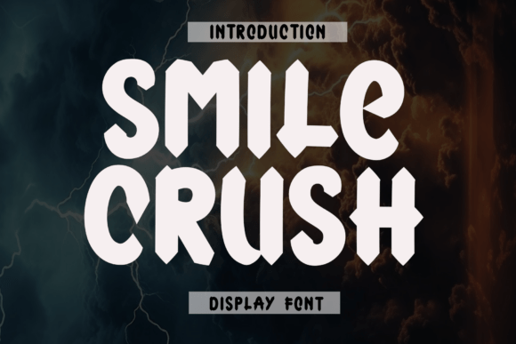 Smile Crush: A Friendly Display Font for Modern Editorial Design