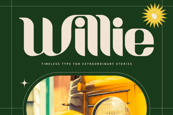 Willie: A Vintage Display Font for Campaign Design