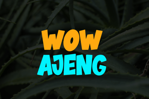 Wow Ajeng: The Premium Typeface for Editorial Design